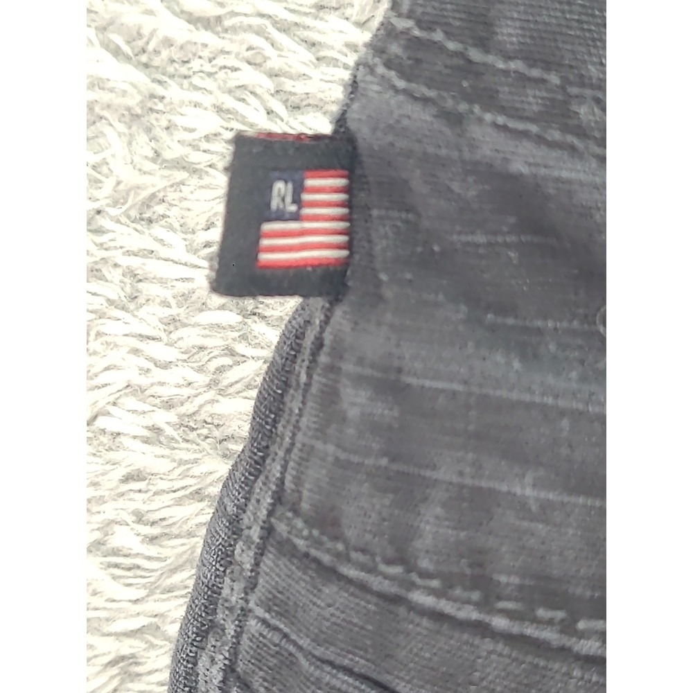 Vtg Polo Jeans Ralph Lauren Womens Sz 8 Black‎ Cargo Rip Stop Utility Pocket - Picture 3 of 14